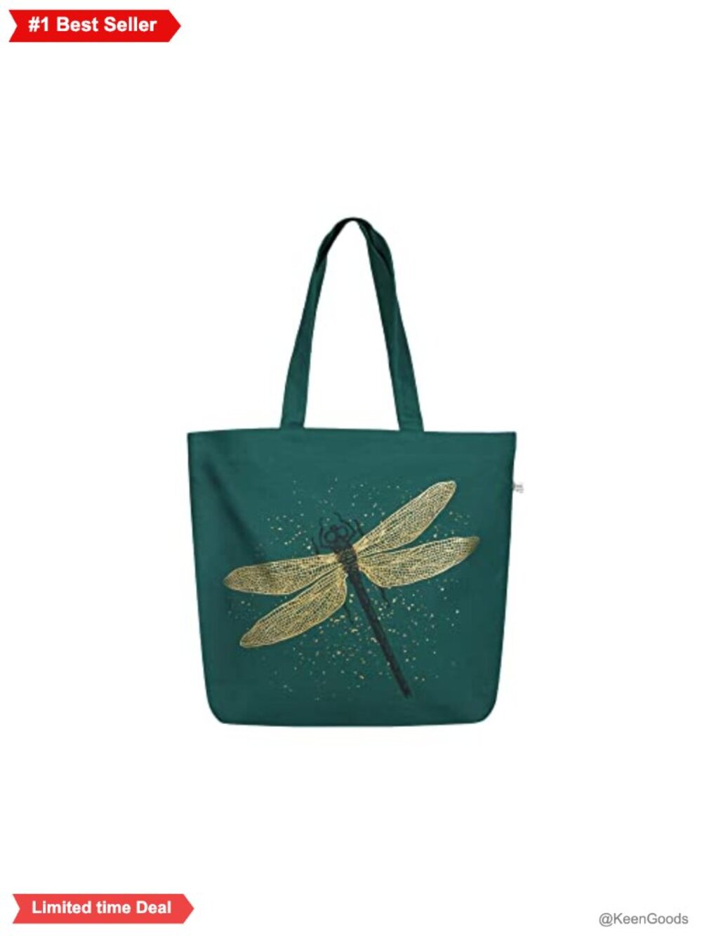 Large Canvas Tote Bag with Zipper Pocket Cotton
